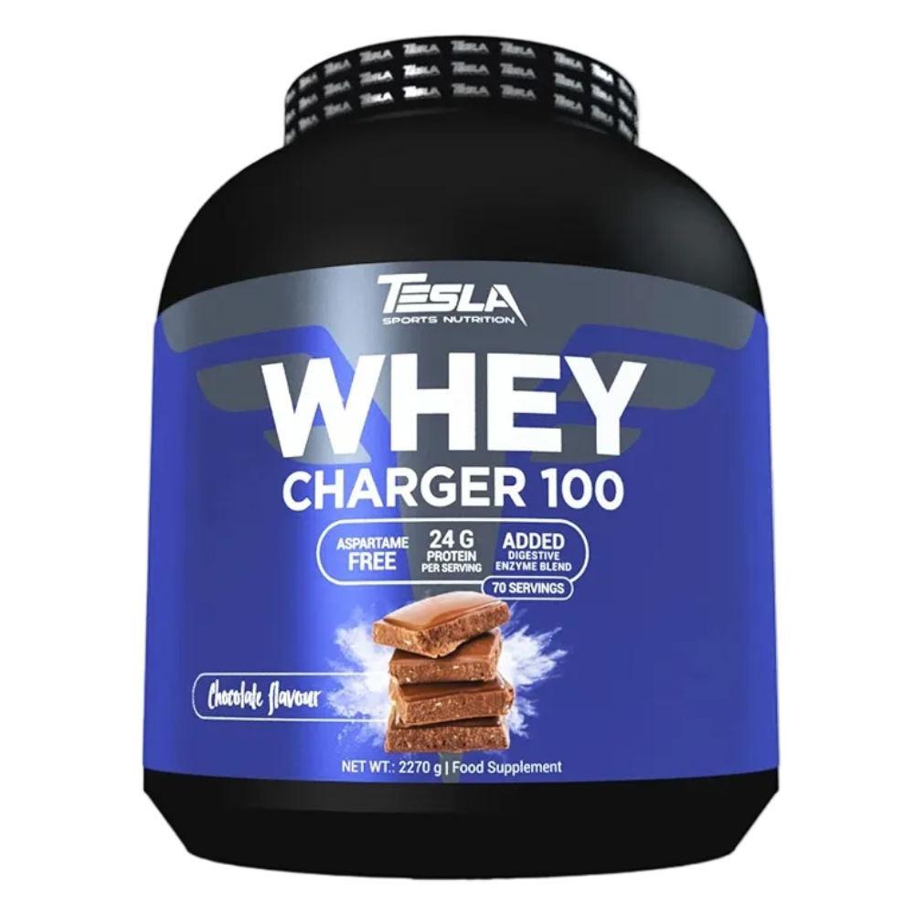 Whey Proteinë Tesla Charger 100 2.27kg - Chocolate
