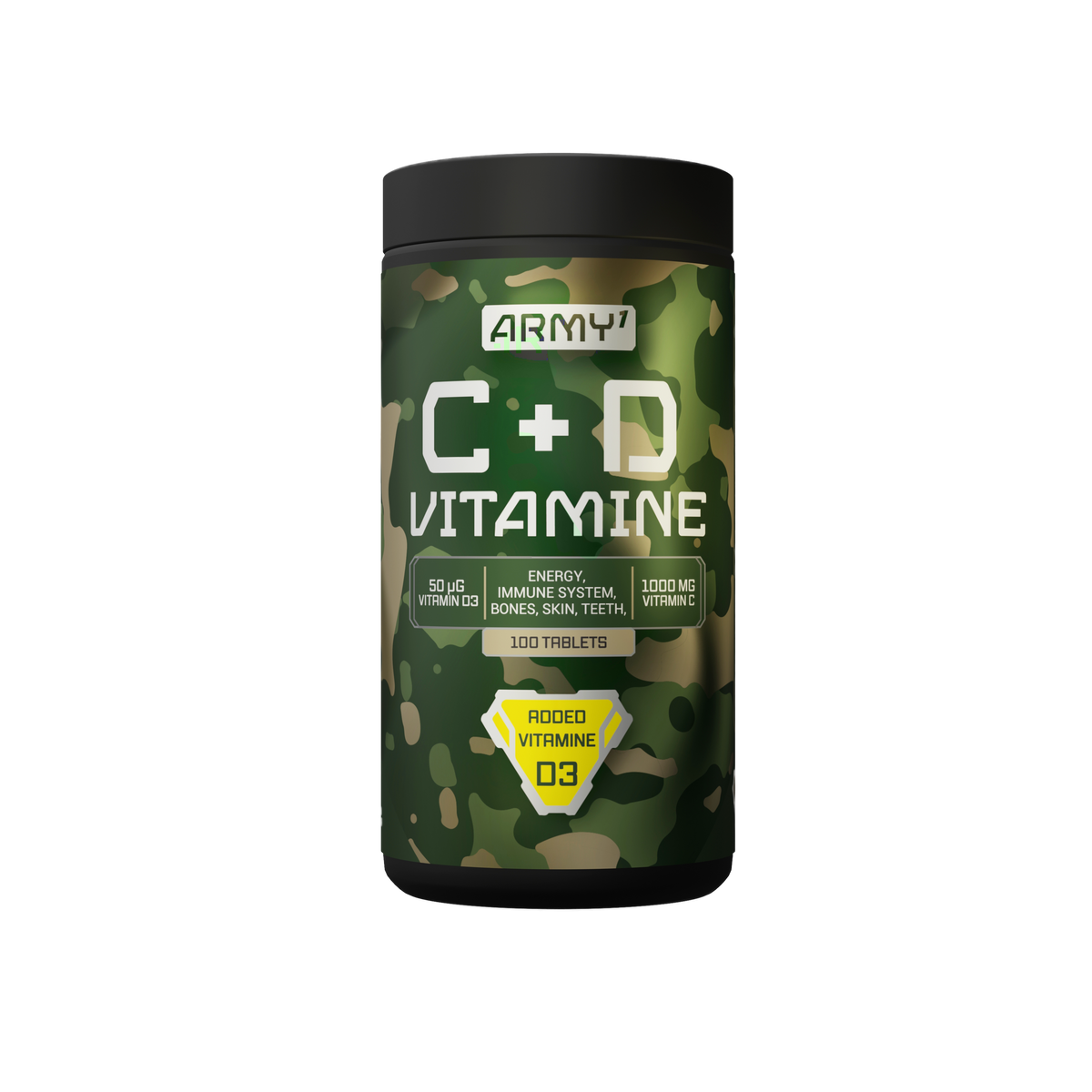 Vitamina C+D Army1 100 Tablets