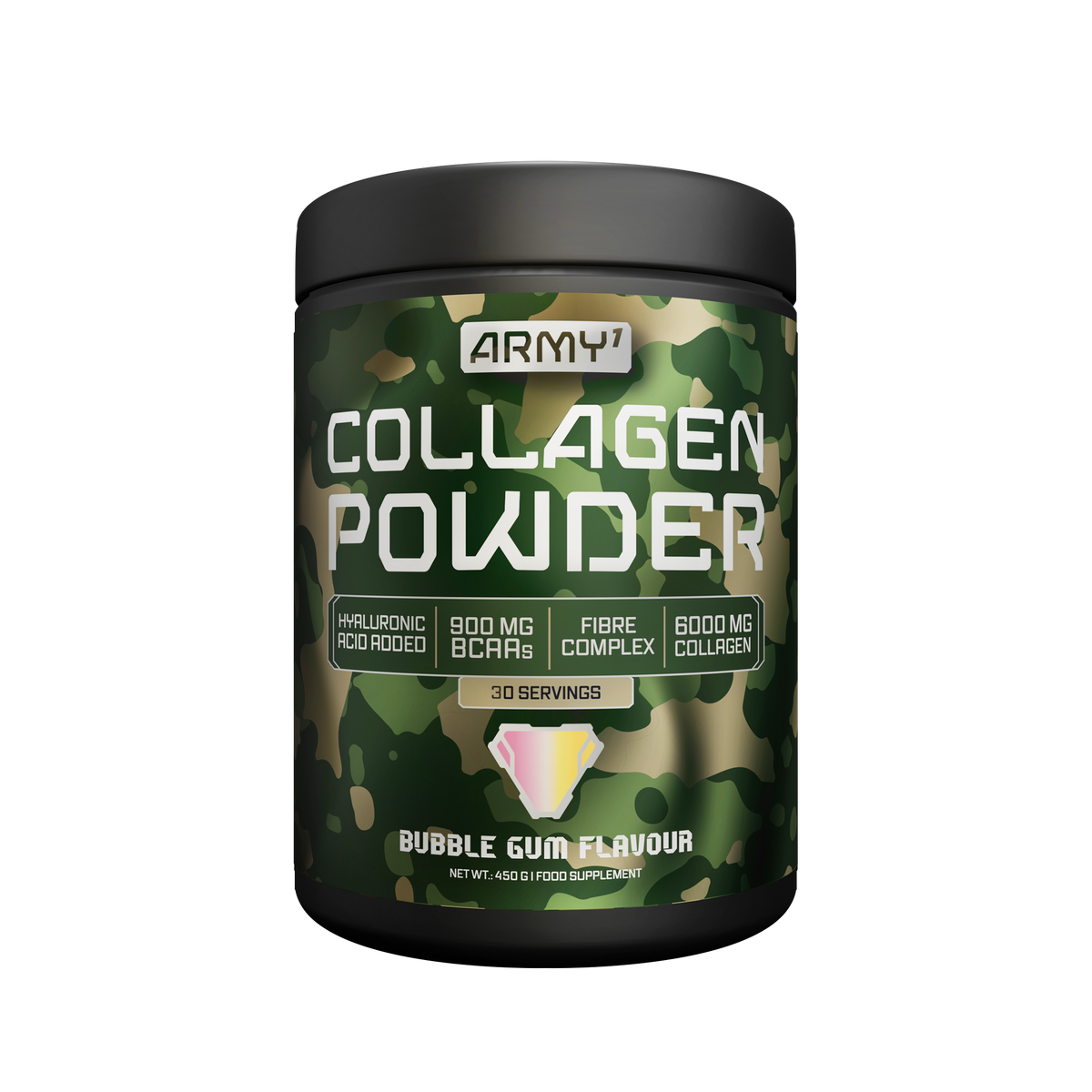 Kolagjen Army1 Collagen Powder 450g - Bubblegum, Strawberry