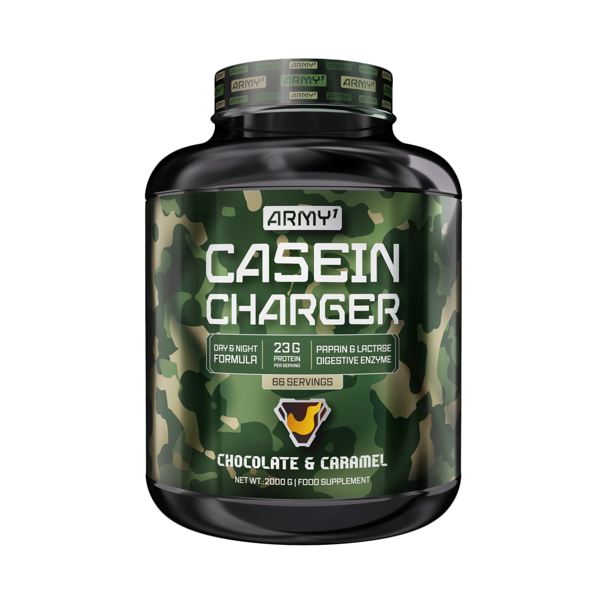 Casein Charger Proteinë Army1 2kg - Chocolate Banana